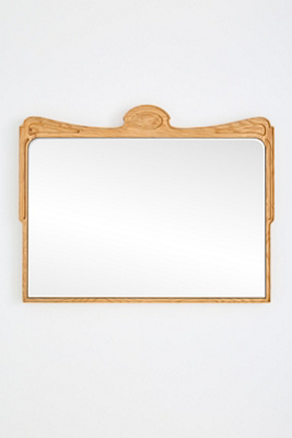 Anthropologie Victoria Wood Mantel Mirror In Brown
