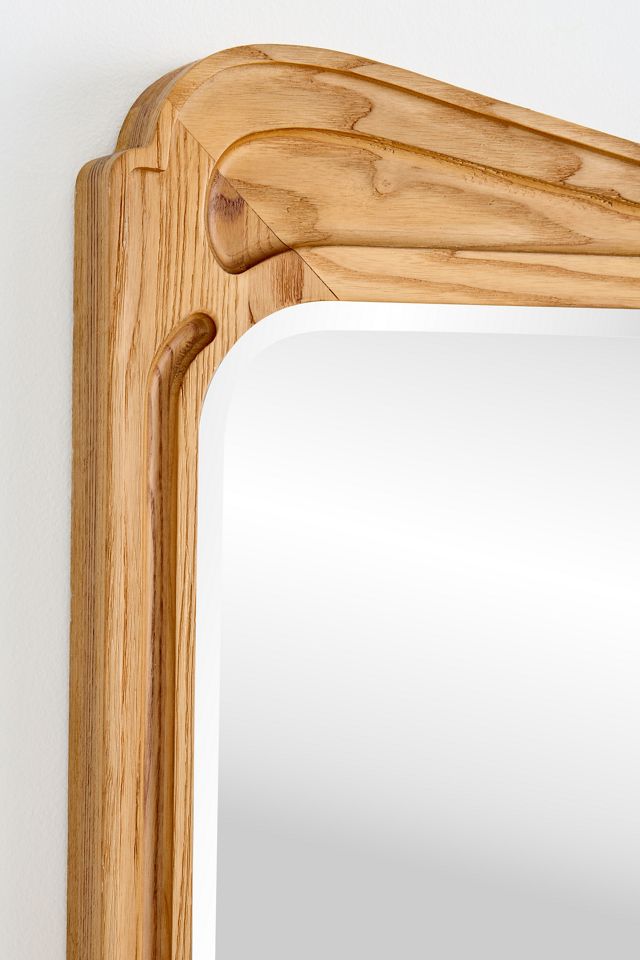 Victoria Wood Mantel Mirror #1