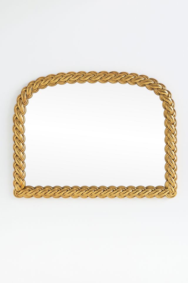 Wren Gilded Braid Chain Arch Mantel Mirror #1