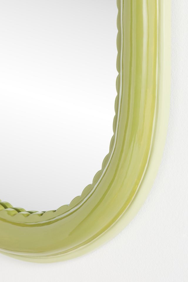 Merritt Green Scalloped Oval Petite Gallery Wall Mirror #2