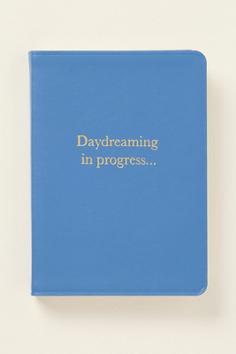 Anthropologie State Of Mind Softcover Journal In Blue