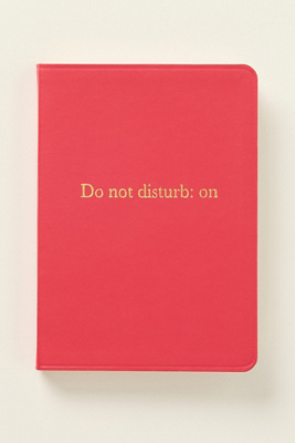 Anthropologie State Of Mind Softcover Journal In Red