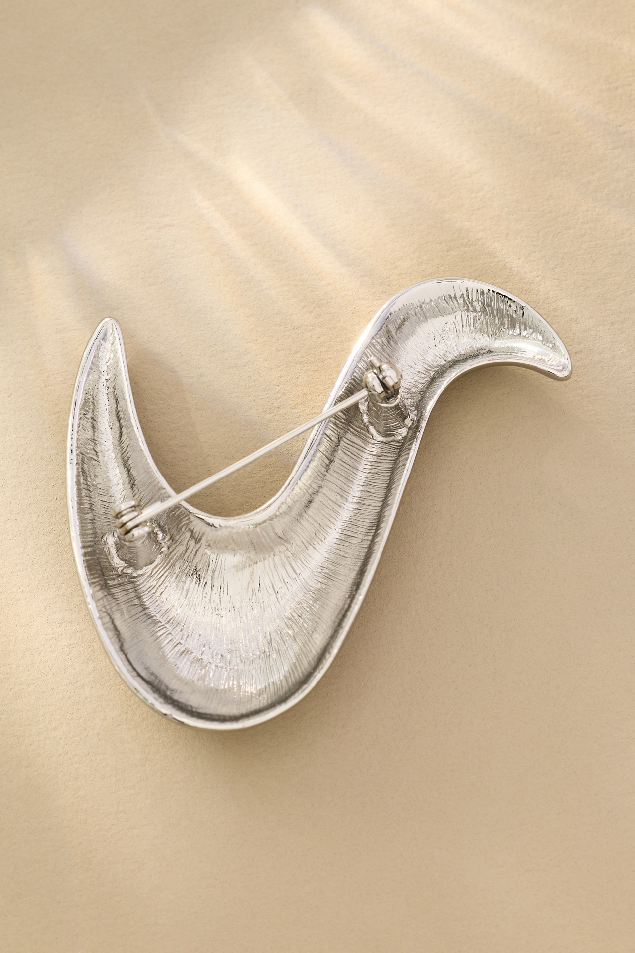 Sleek Squiggle Brooch