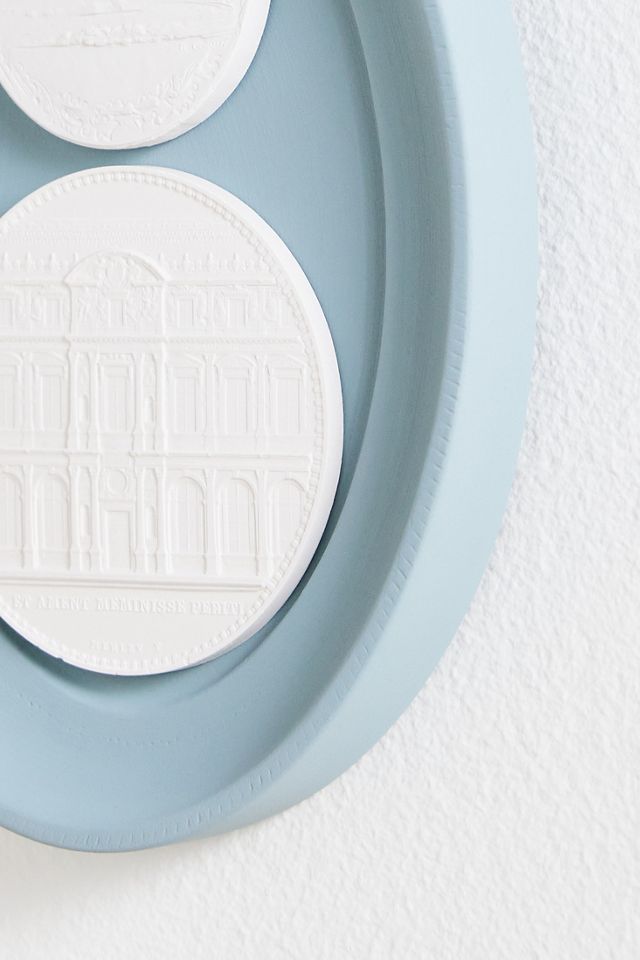 STATUETTE Blue Plaster of Paris Wall Charm #2
