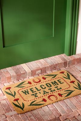Welcome Y'all Printed Coir Doormat