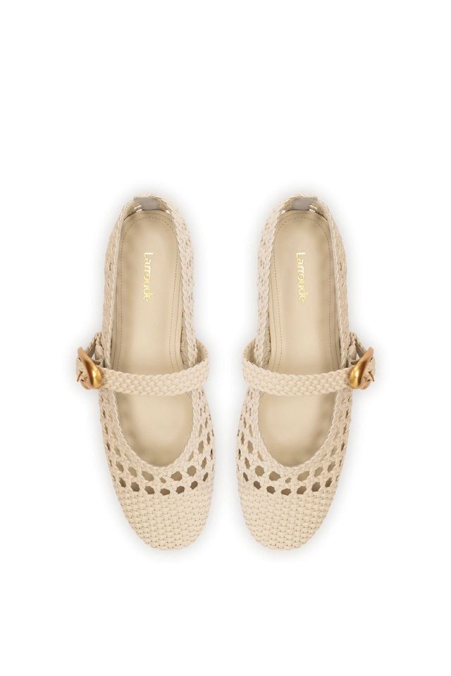 Larroudé Verona Macrame Ballet Flat #3