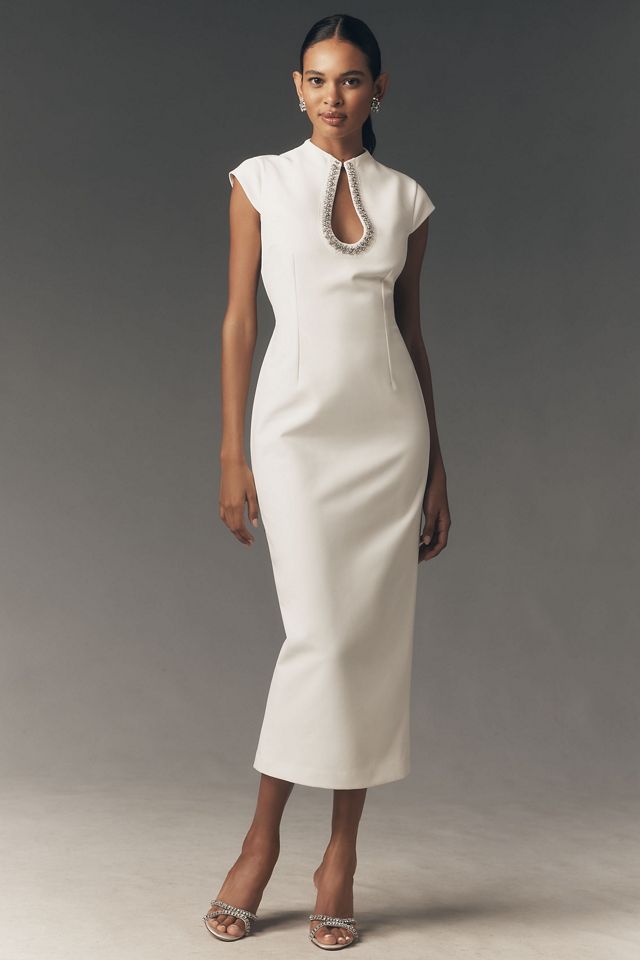The BHLDN Short-Sleeve Keyhole Maxi Dress #4