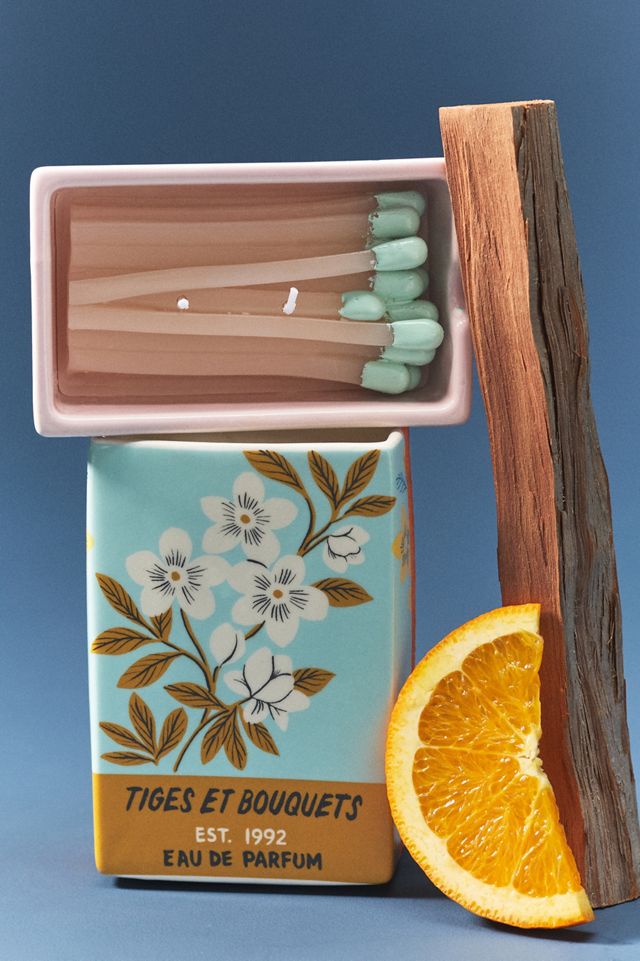 Matchbox Fresh Cotton Blossom & Neroli Ceramic Candle | AnthroHome