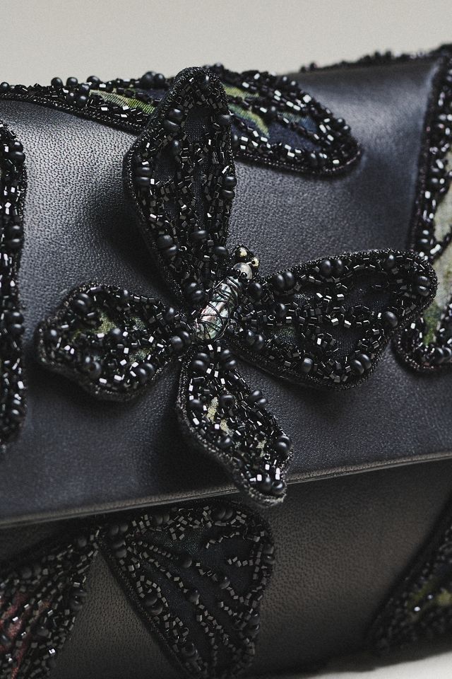 Deepa Gurnani Monarch Beaded Clutch #2