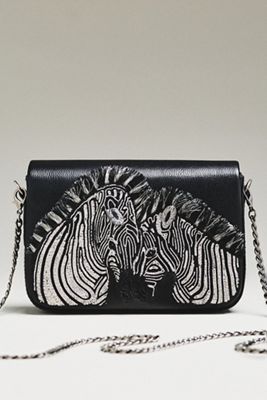 Deepa Gurnani Zebra Clutch