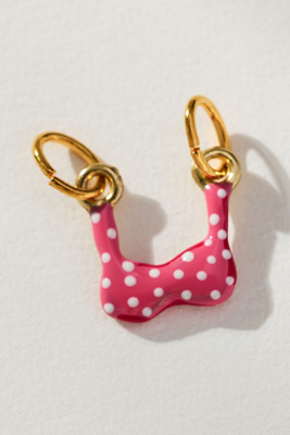 Susan Alexandra Tiny Joys Bikini Top Charm In Pink