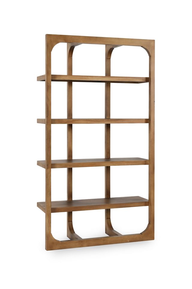Gordon Acacia Wood Bookcase #1