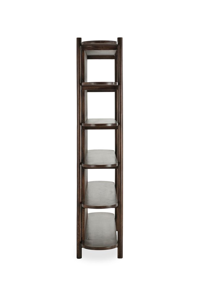Redford Tall Fluted Wood Bookcase #3