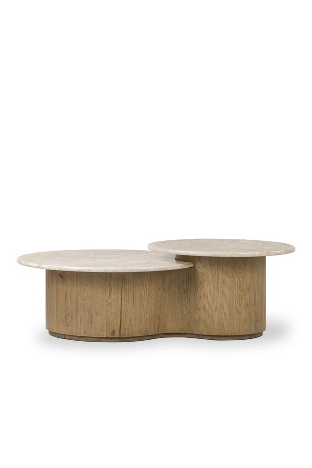 Toro Marble & Oak Coffee Table #1