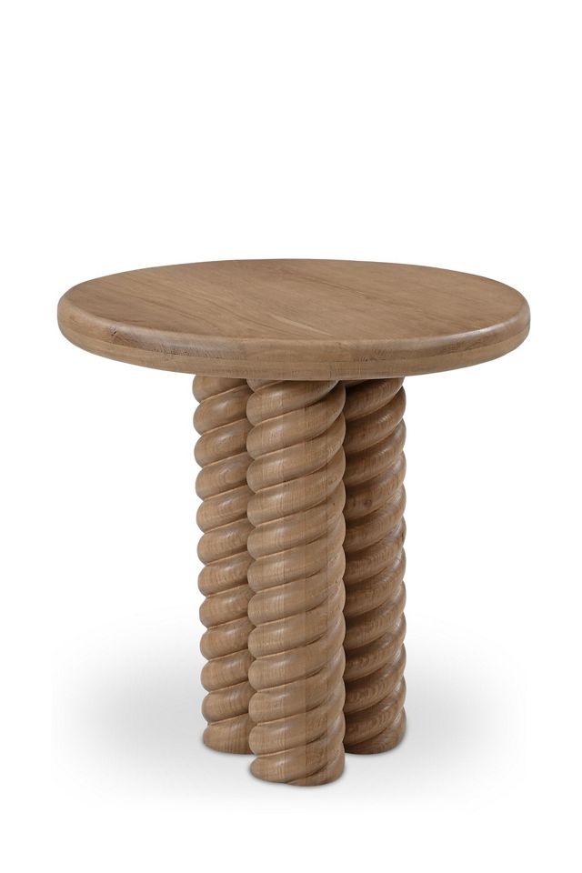 Treccia Oak Side Table #1