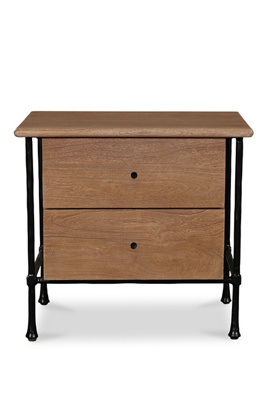 Anthropologie Rene Acacia Wood Nightstand In Brown