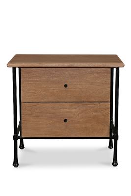 Rene Acacia Wood Nightstand