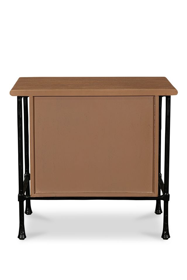 Rene Acacia Wood Nightstand #4