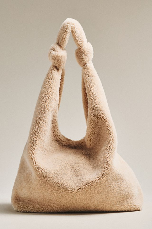 The Love Knot Slouchy Bag: Sherpa Fleece Edition #1