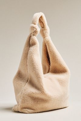 The Love Knot Slouchy Bag: Sherpa Fleece Edition