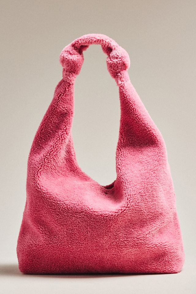 The Love Knot Slouchy Bag: Sherpa Fleece Edition | Anthropologie