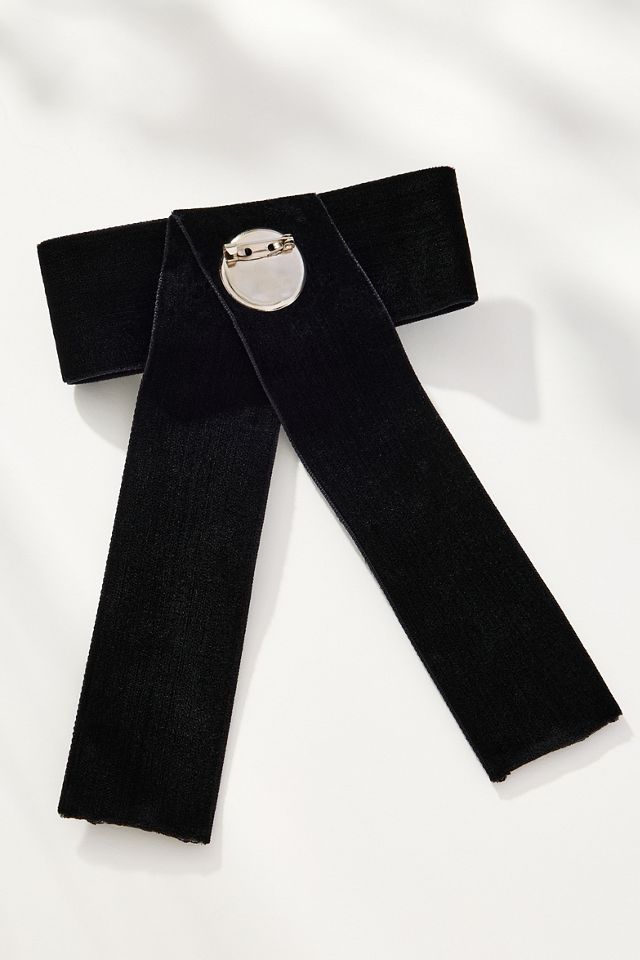 Rhinestone Bow Brooch #1