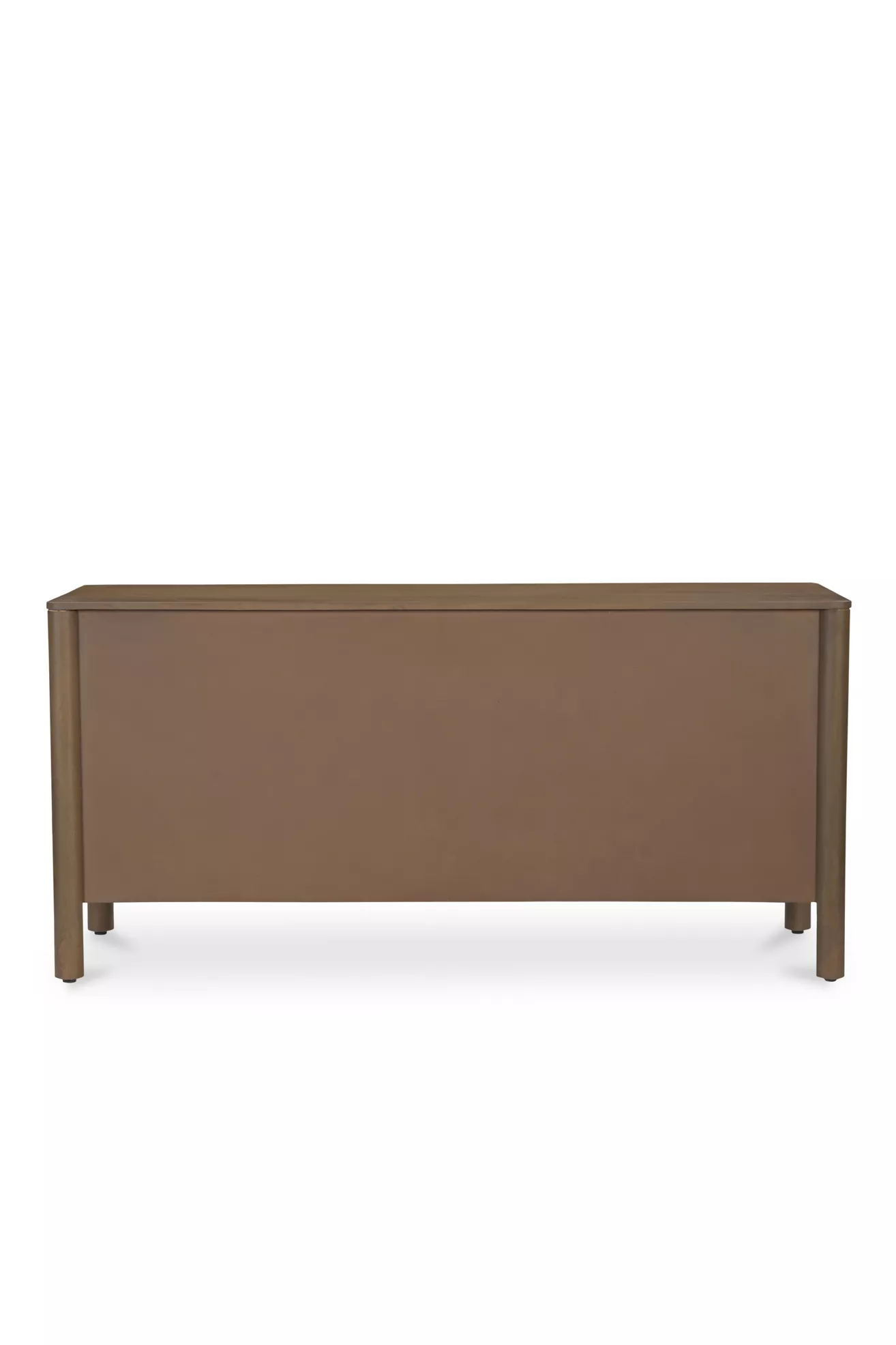 Rear or side panel of dresser with solid back