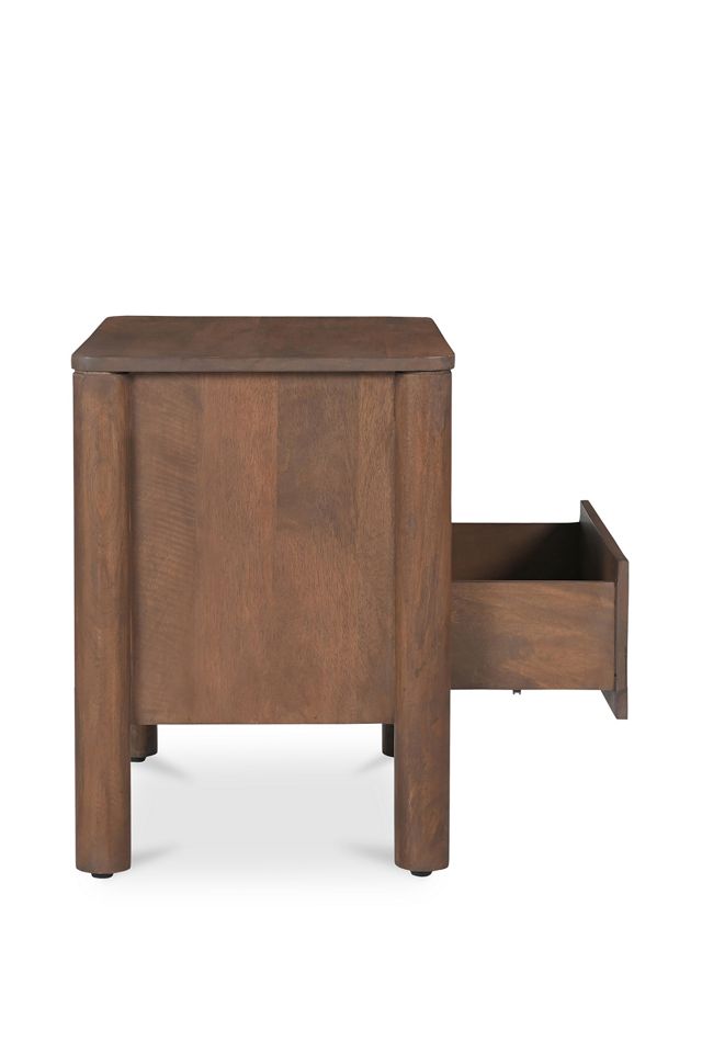 Wiley Scallop Wood Nightstand #4