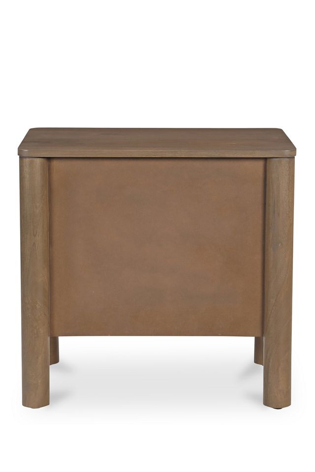 Wiley Scallop Wood Nightstand #5