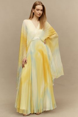l idée carrie halter drop waist tiered maxi dress Karielle Asymmetric Drop Waist Maxi Dress Blue