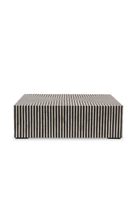 Anthropologie Terning Black & White Coffee Table In Black