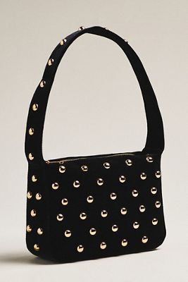 Studded Faux-Leather Shoulder Bag | Anthropologie