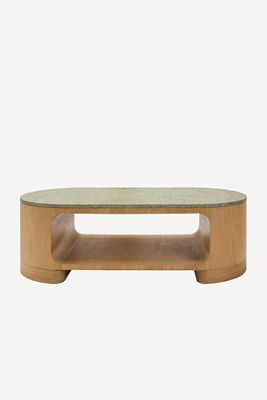Poros Oak Oval Coffee Table