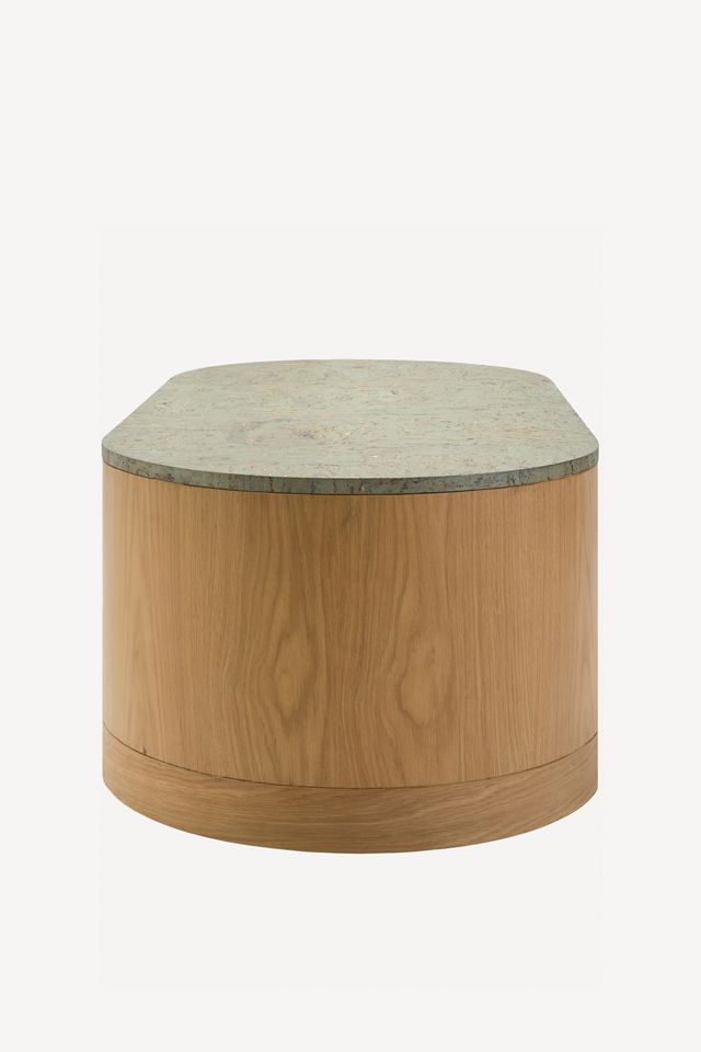 Poros Oak Oval Coffee Table #2