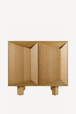 Scalene Geometric Wood Cabinet
