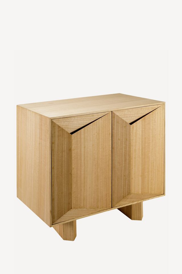 Scalene Geometric Wood Cabinet #1