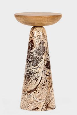Twin Marble Drink Table