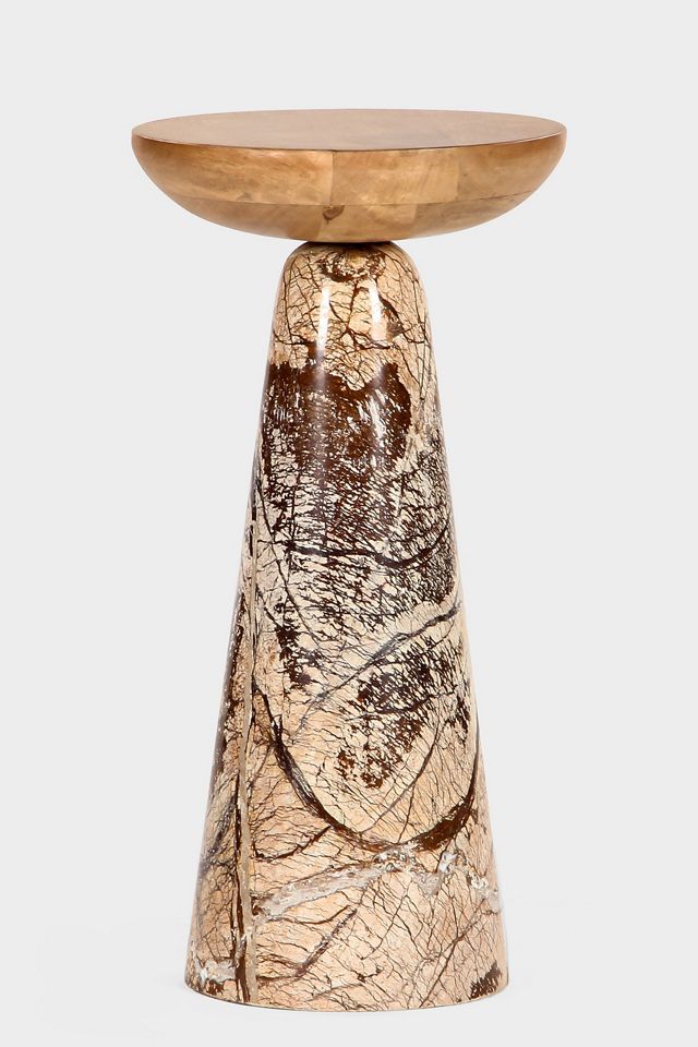 Twin Marble Drink Table #1