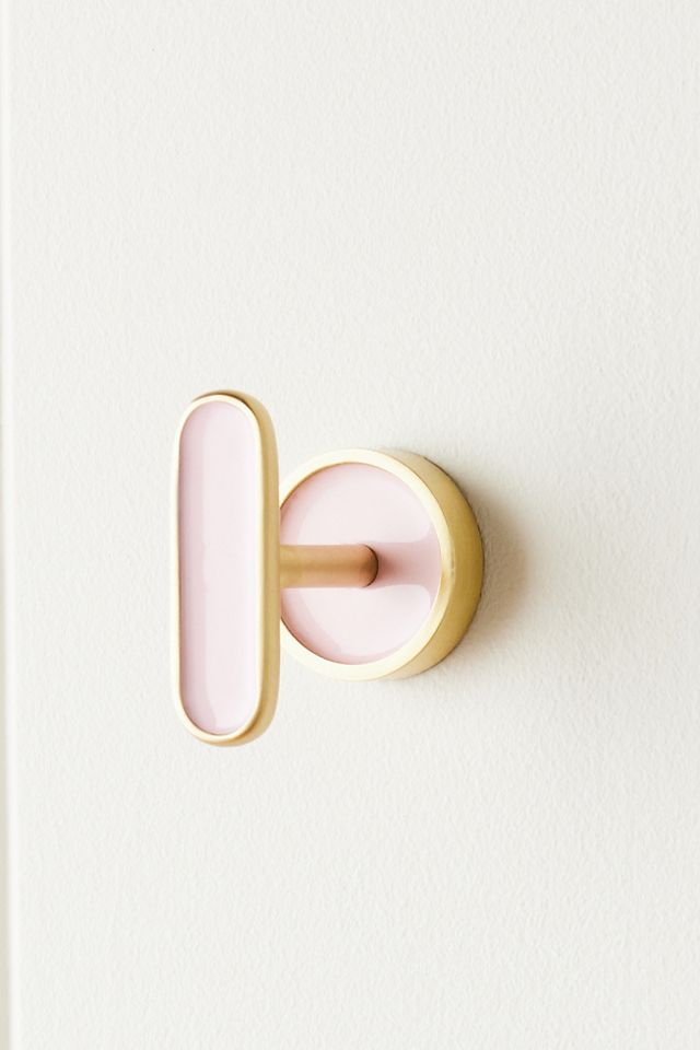 Toni Enameled Brass Bath Hook #2