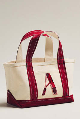 Maeve The Hartley Monogram Mini Canvas Tote By