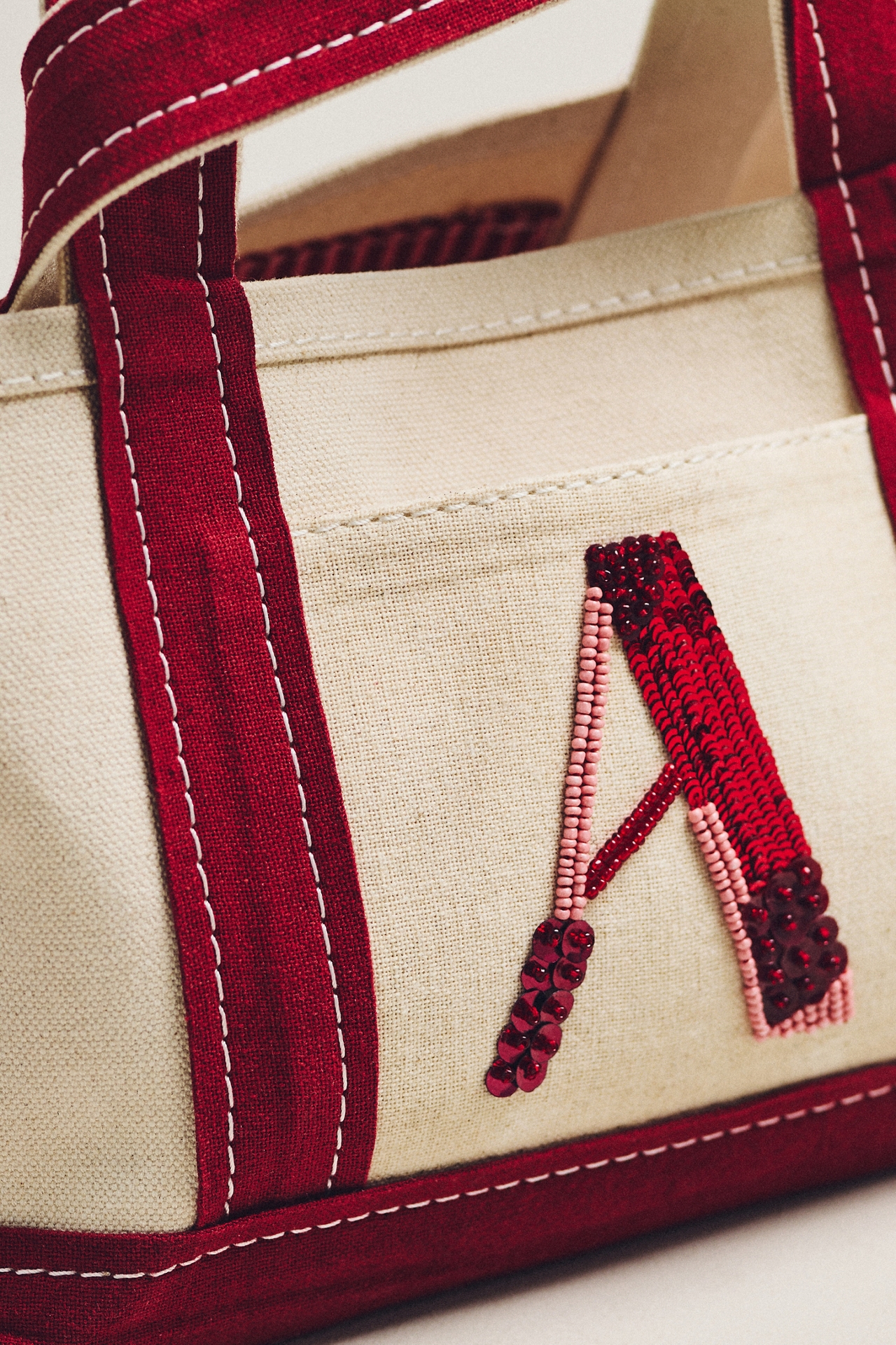 The Hartley Monogram Mini Canvas Tote by Maeve