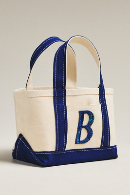 Maeve The Hartley Monogram Mini Canvas Tote By