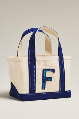 Maeve The Hartley Monogram Mini Canvas Tote By