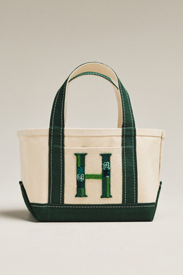 Maeve The Hartley Monogram Mini Canvas Tote By