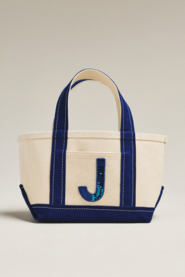 Maeve The Hartley Monogram Mini Canvas Tote By