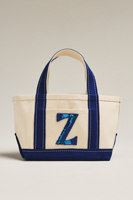 Maeve The Hartley Monogram Mini Canvas Tote By