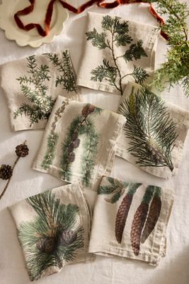 Conifer Linen Napkins, Set of 6