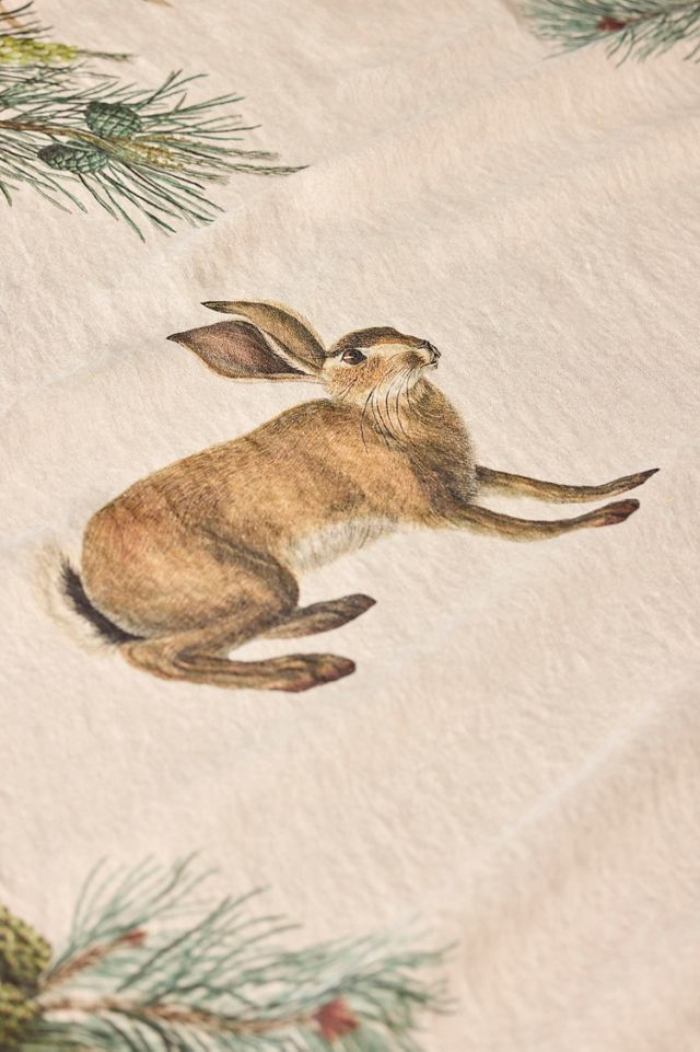 Woodland Animals Linen Tablecloth #1