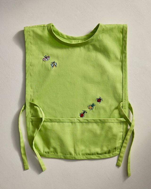 Embroidered Bugs Kid’s Cotton Apron #2