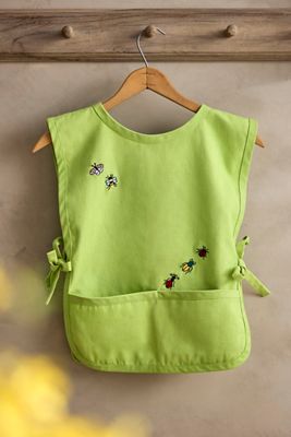 Embroidered Bugs Kid’s Cotton Apron
